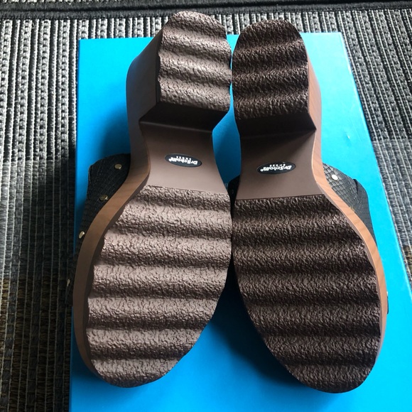 New Dr Scholls Wake Up Sandals platforms slides clogs black tan light shoes 7.5 - Picture 11 of 16